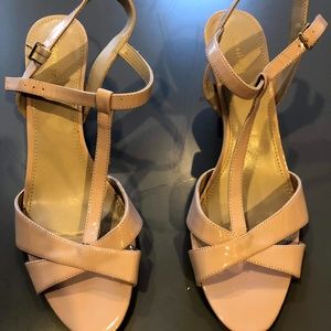 Calvin Klein Nude Strappy Heels
